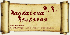 Magdalena Nestorov vizit kartica